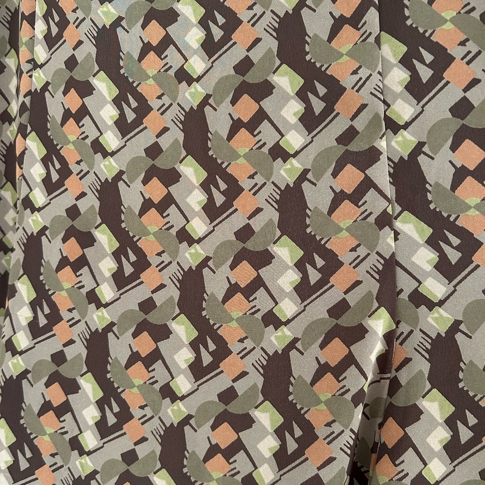 Jones Wear Geometric A-Line Size 12 Multicolored Maxi Skirt - Picture 4 of 4